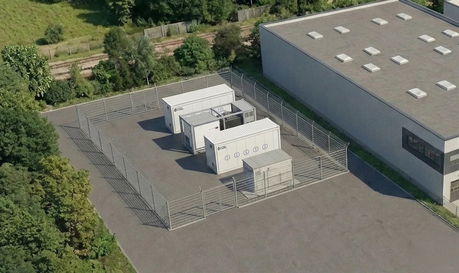 Realisiertes industrielles Batteriespeicher-Projekt